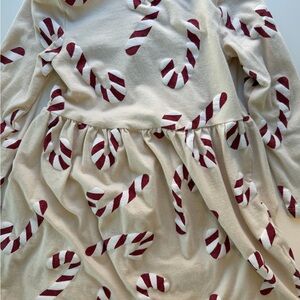 Candy Cane Patterned Dress (3/4T)